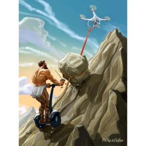 319 Cartoon Contest Petry And Crisan Romania Modern Sisyphus