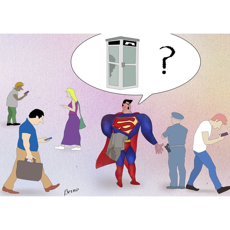 77 Cartoon Contest Bernard Bouton Phone Booth