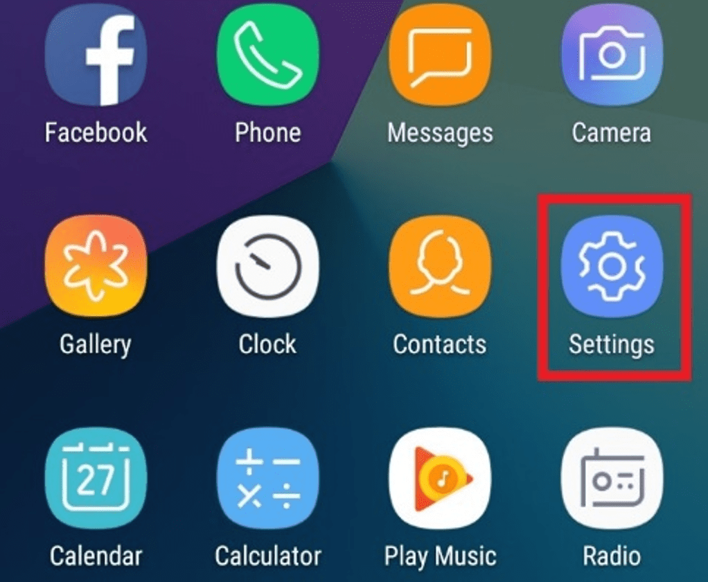 Setting App on Android Screenshot