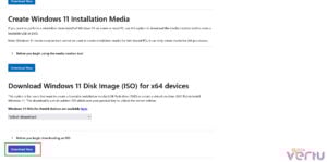 Download the Windows ISO file directly for WIndows 11