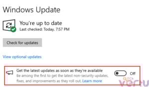 Enable get the latest updates as soon as they are available