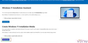 Using the media creation tool in windows 11 update