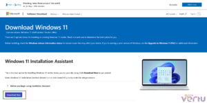 Using the Windows installation assistant in Windows 11 update