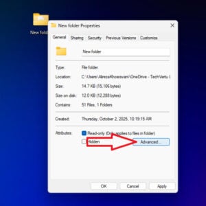 Windows EFS folder and file step 2