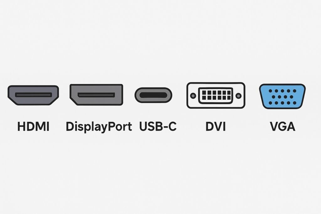 HDMI port vs display port vs usb-c vs DVI vs VGA