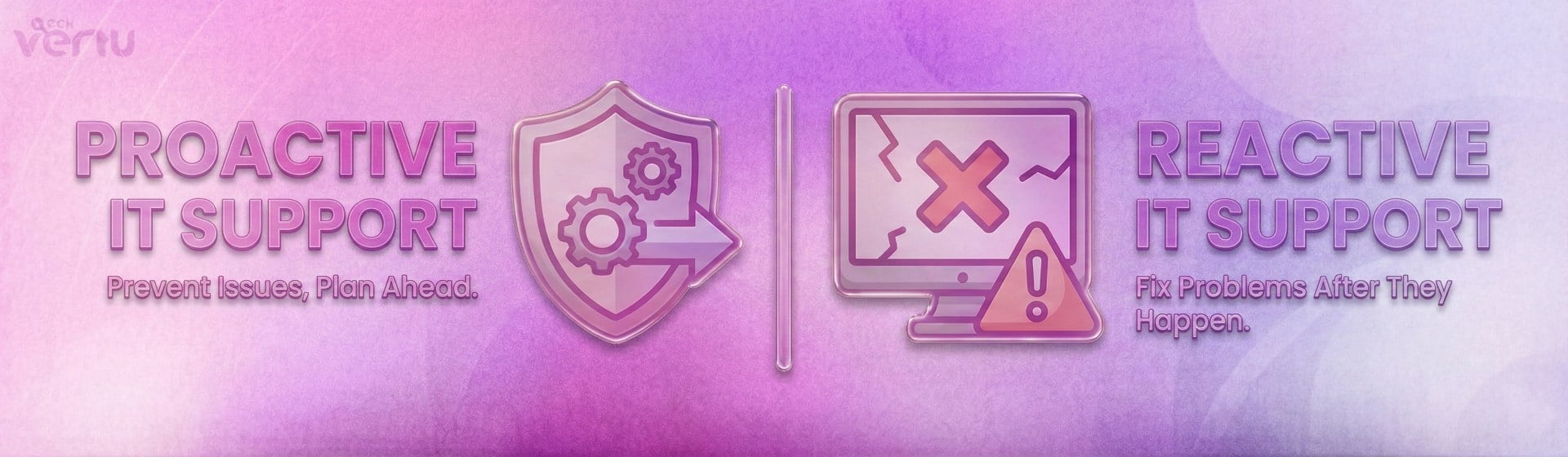 Proactive IT support vs reactive