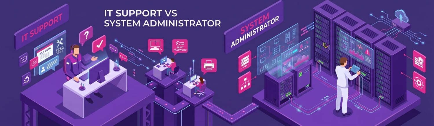 IT support vs system administrator